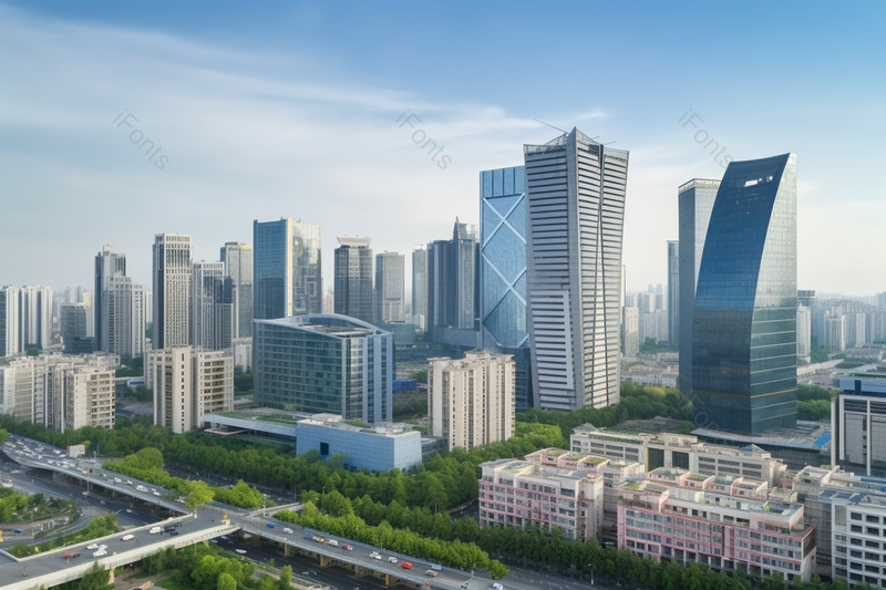 城市高楼大厦建筑物远景实拍摄影图,高清,摄影图,摄影图片,图片大全,摄影图免费下载